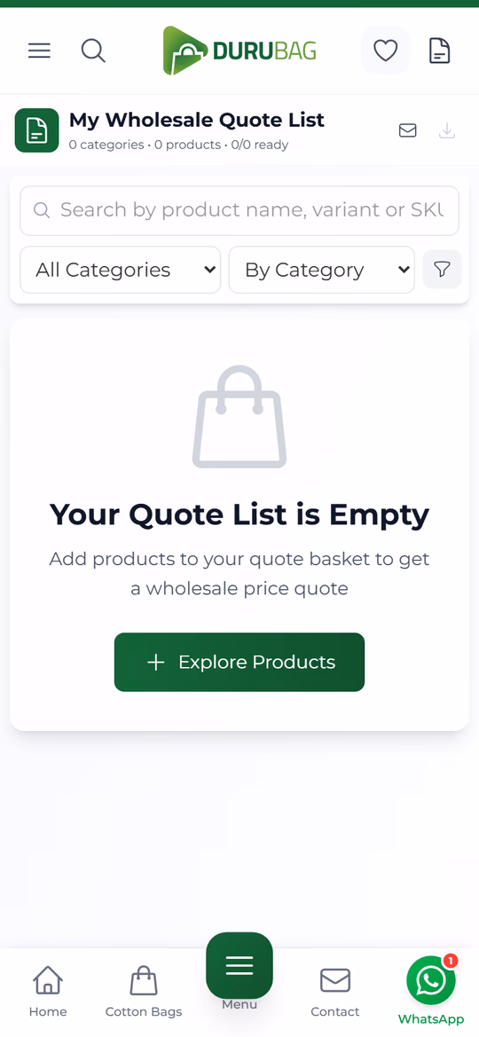 Online Quote — mobile screenshot