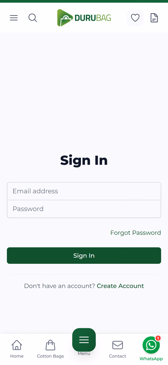 Sign In — mobile screenshot