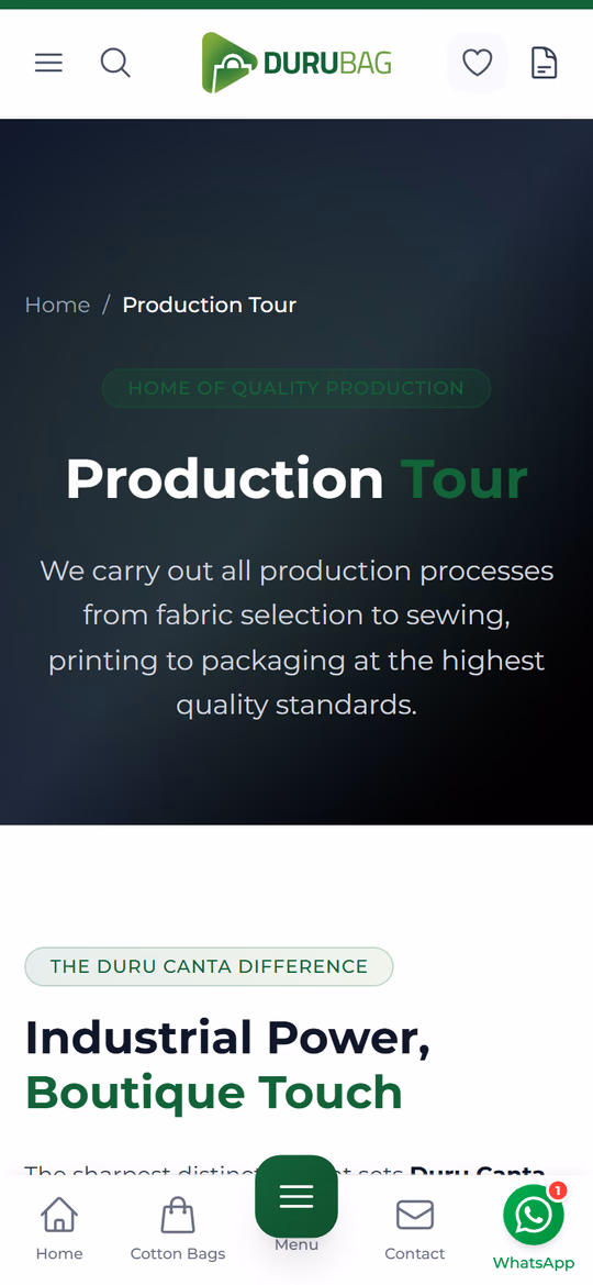 Our Production Journey — mobile screenshot