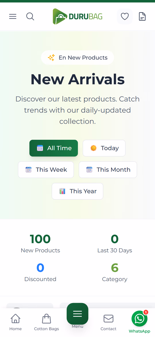 New Products — mobile screenshot
