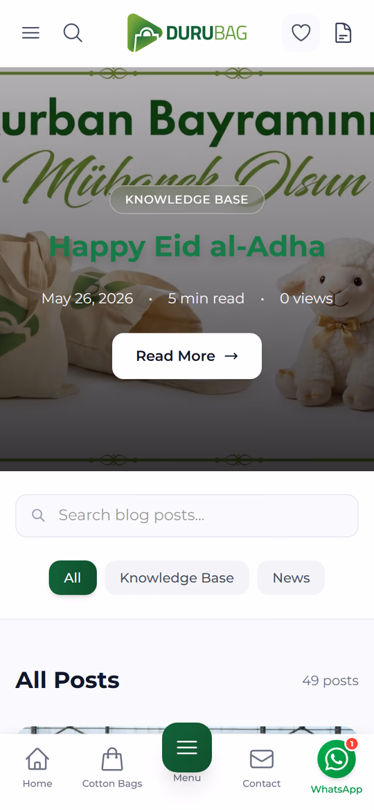 Blog — mobile screenshot