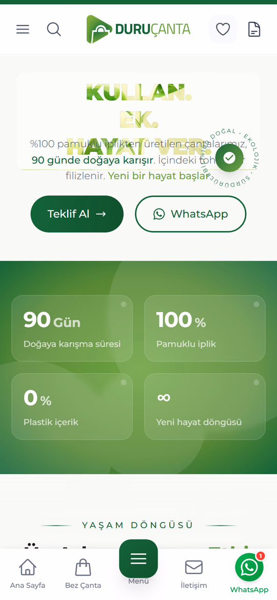 Tohumlu Bez Çanta — mobil ekran görüntüsü