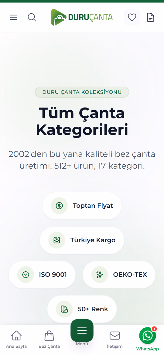 Tüm Kategoriler — mobil ekran görüntüsü