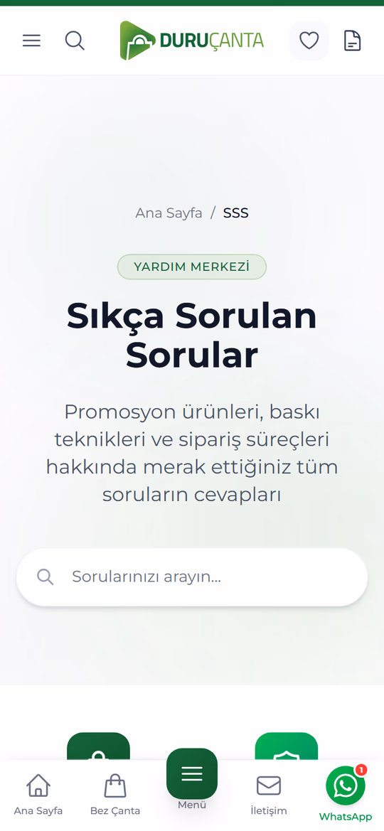 SSS — mobil ekran görüntüsü