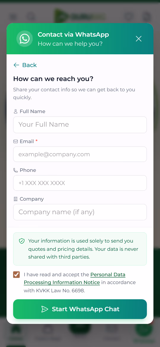 Step 2 · Contact form