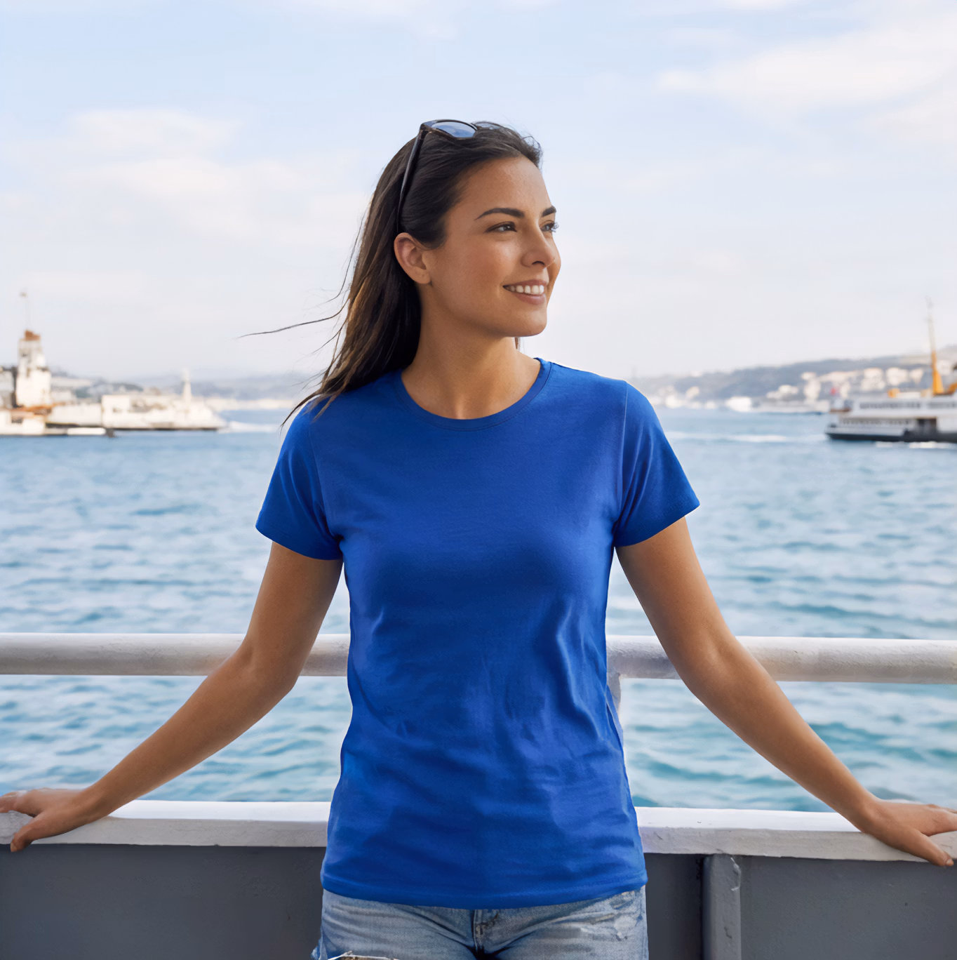 Saks Mavi Promosyon T-Shirt